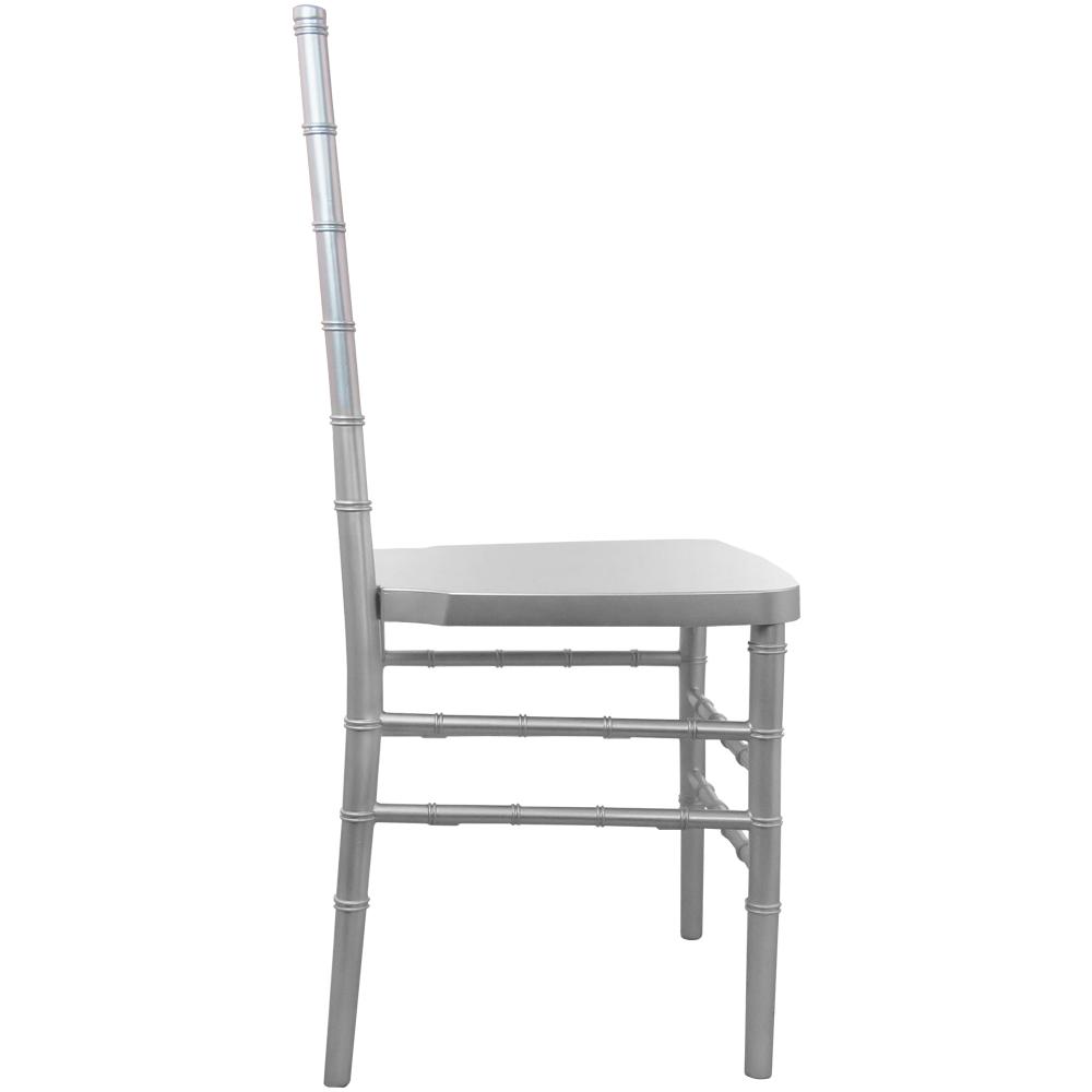 Advantage Silver Resin Chiavari Chair By Flash Furniture | Side Chairs | Modishstore - 3