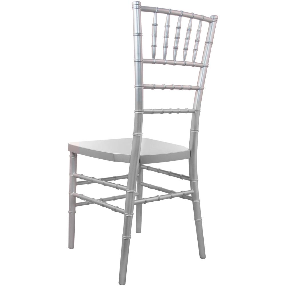 Advantage Silver Resin Chiavari Chair By Flash Furniture | Side Chairs | Modishstore - 2