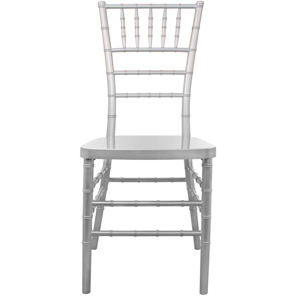Advantage Silver Resin Chiavari Chair By Flash Furniture | Side Chairs | Modishstore - 4