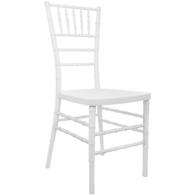 Advantage White Resin Chiavari Chair By Flash Furniture | Side Chairs | Modishstore - 1