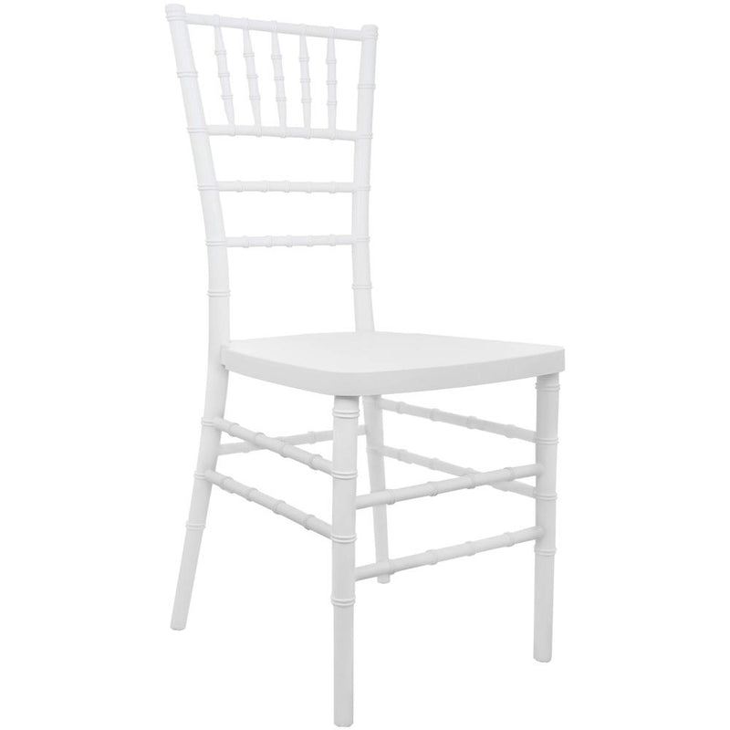 Advantage White Resin Chiavari Chair By Flash Furniture | Side Chairs | Modishstore