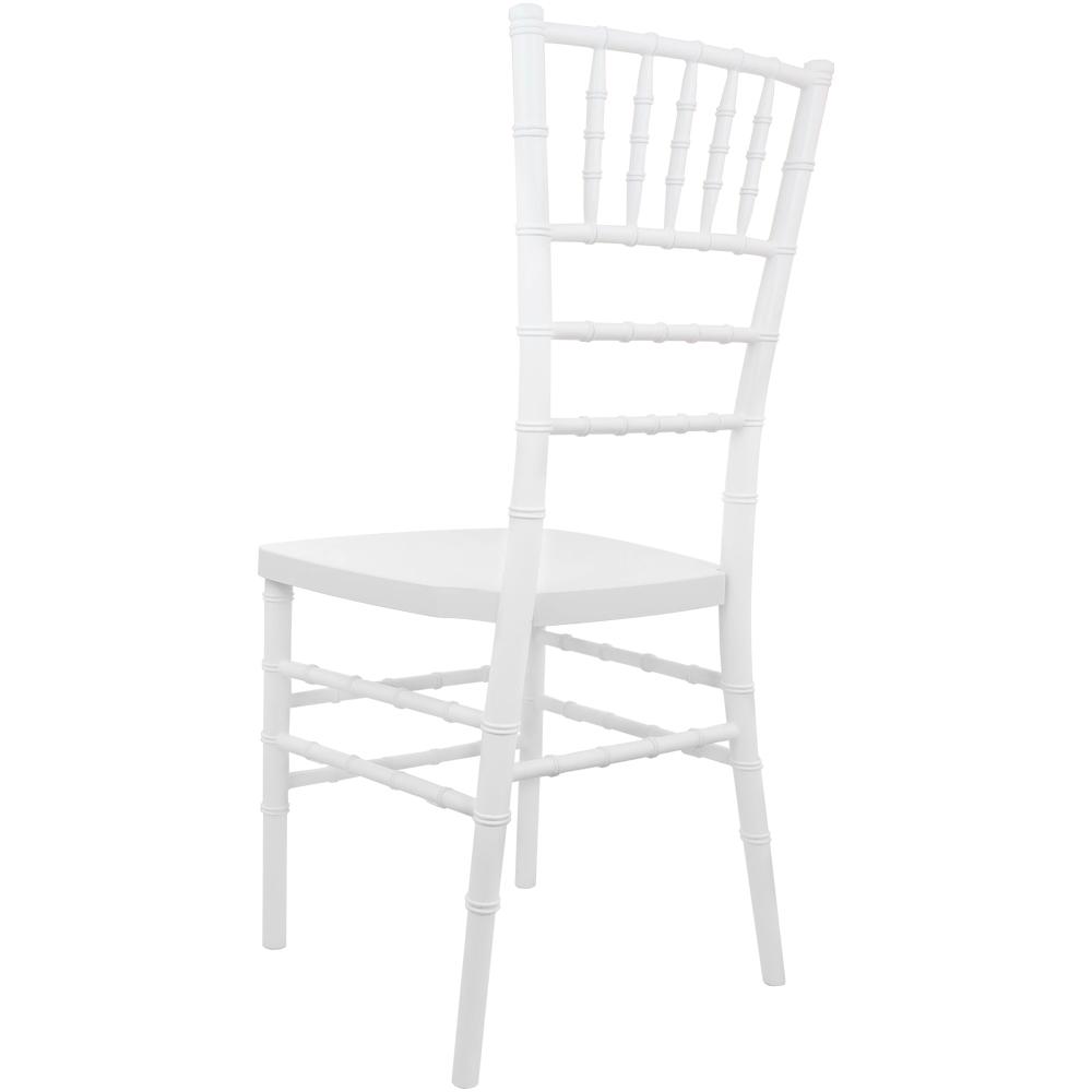 Advantage White Resin Chiavari Chair By Flash Furniture | Side Chairs | Modishstore - 2