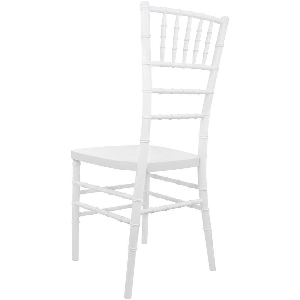 Advantage White Resin Chiavari Chair By Flash Furniture | Side Chairs | Modishstore - 2