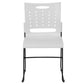 Hercules Series 881 Lb. Capacity White Sled Base Stack Chair With Air-Vent Back By Flash Furniture | Side Chairs | Modishstore - 4