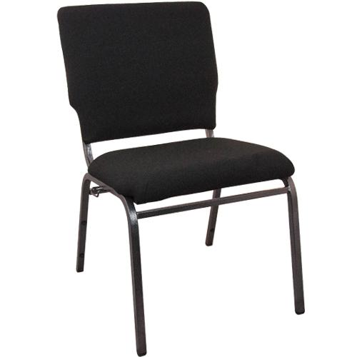 Advantage Black Multipurpose Church Chairs - 18.5 In. Wide By Flash Furniture | Side Chairs | Modishstore - 1
