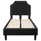 Brighton Twin Size Tufted Upholstered Platform Bed In Black Fabric By Flash Furniture | Beds | Modishstore - 3
