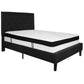 Roxbury Full Size Tufted Upholstered Platform Bed In Black Fabric With Memory Foam Mattress By Flash Furniture | Beds | Modishstore - 2
