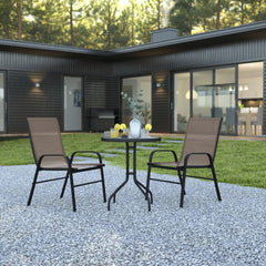 3 Piece Outdoor Patio Dining Set - 23.75