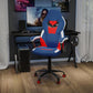 Ergonomic Pc Office Computer Chair - Adjustable Red & Blue Designer Gaming Chair - 360° Swivel - Red Dual Wheel Casters By Flash Furniture | Office Chairs | Modishstore - 2