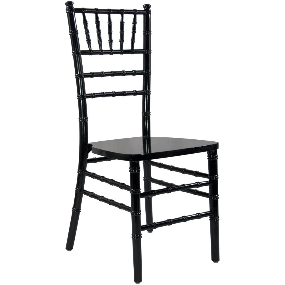 Advantage Black Wood Chiavari Chair By Flash Furniture | Side Chairs | Modishstore