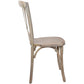 Advantage Driftwood X-Back Chair By Flash Furniture | Dining Chairs | Modishstore - 3