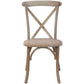 Advantage Driftwood X-Back Chair By Flash Furniture | Dining Chairs | Modishstore - 4