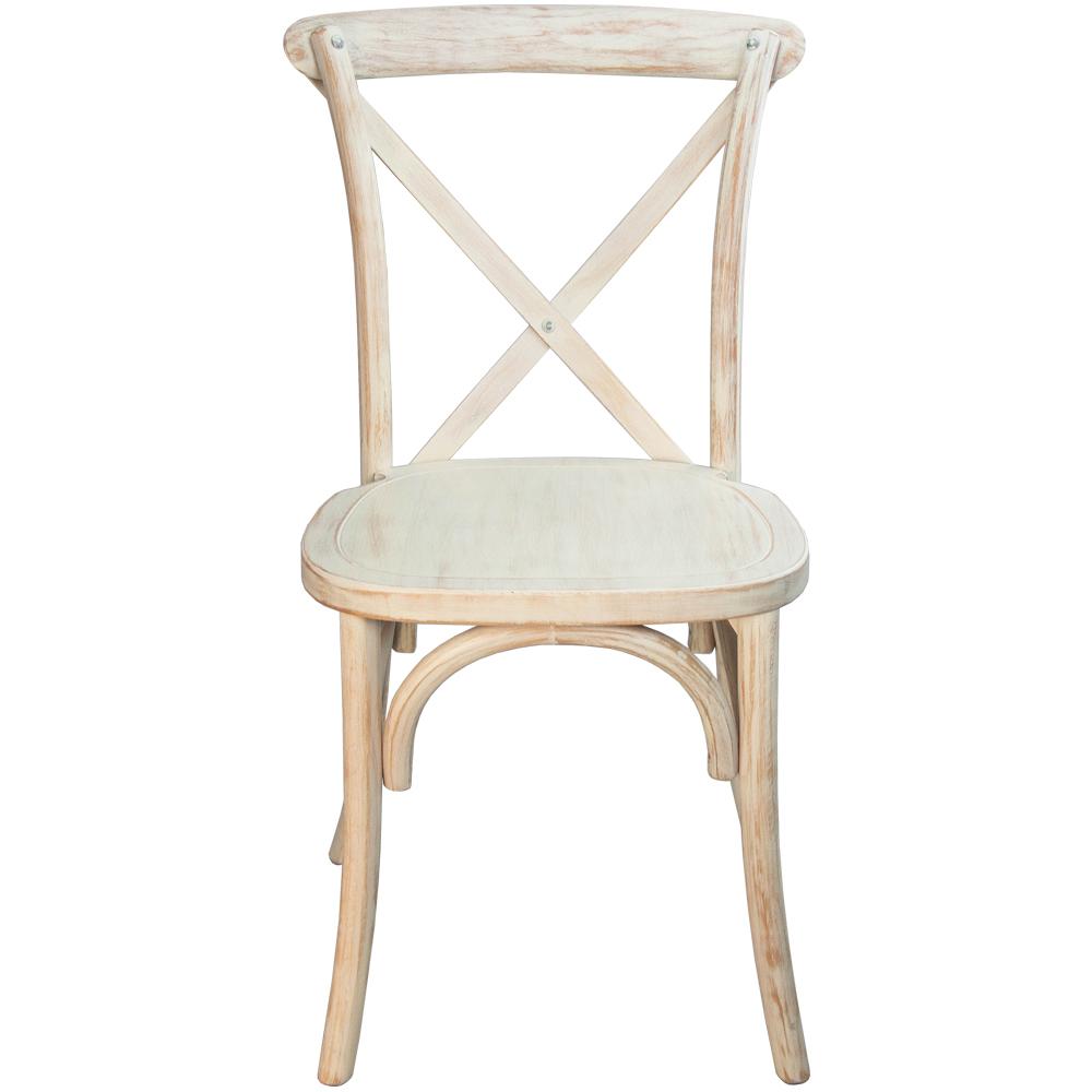 Advantage Lime Wash X-Back Chair By Flash Furniture | Dining Chairs | Modishstore - 4