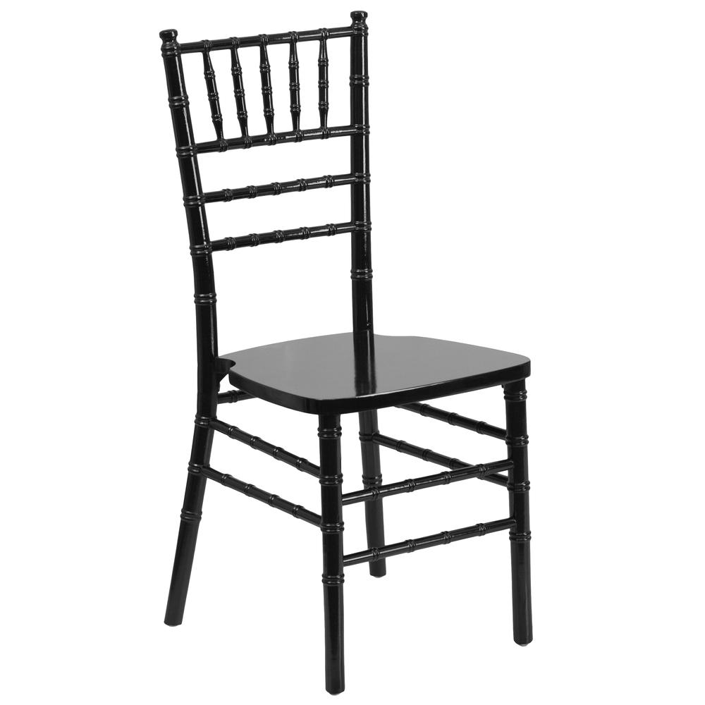 Hercules Series Black Wood Chiavari Chair By Flash Furniture | Dining Chairs | Modishstore - 1
