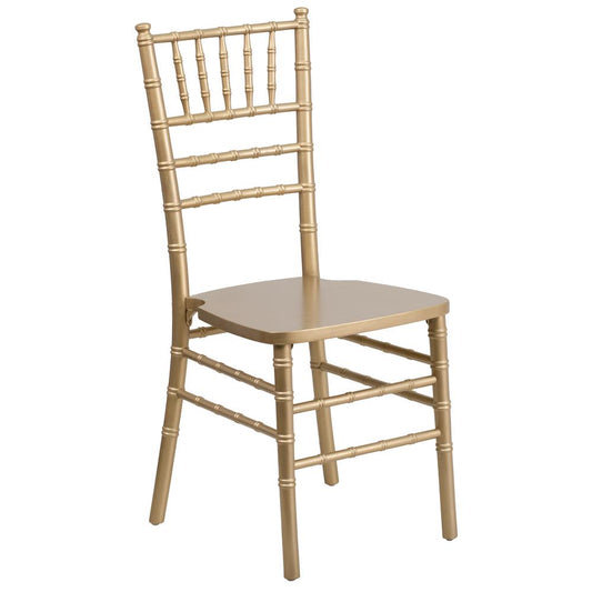 Hercules Series Gold Wood Chiavari Chair By Flash Furniture | Dining Chairs | Modishstore