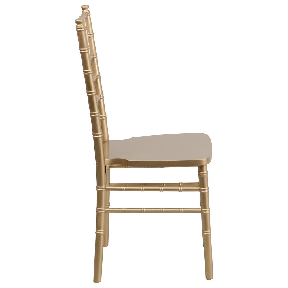 Hercules Series Gold Wood Chiavari Chair By Flash Furniture | Dining Chairs | Modishstore - 2