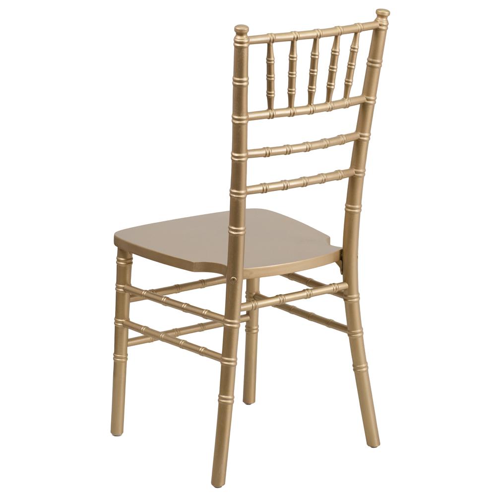 Hercules Series Gold Wood Chiavari Chair By Flash Furniture | Dining Chairs | Modishstore - 3