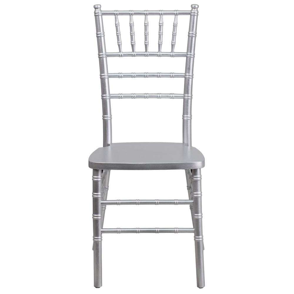 Hercules Series Silver Wood Chiavari Chair By Flash Furniture | Dining Chairs | Modishstore - 4