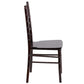 Hercules Series Walnut Wood Chiavari Chair By Flash Furniture | Dining Chairs | Modishstore - 2