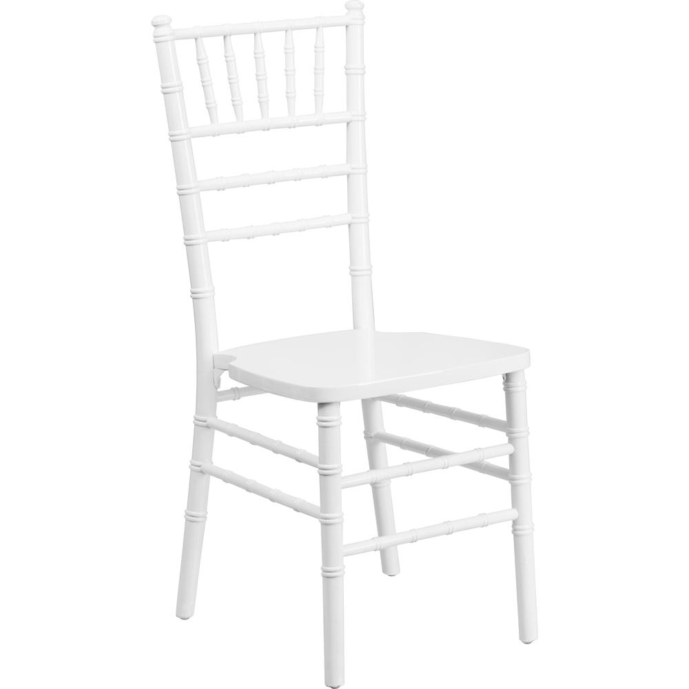 Hercules Series White Wood Chiavari Chair By Flash Furniture | Dining Chairs | Modishstore - 1