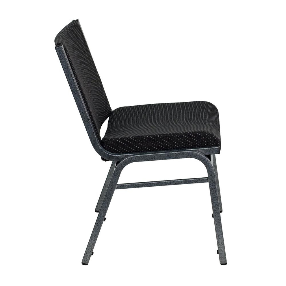 Hercules Series Big & Tall 1000 Lb. Rated Black Fabric Stack Chair By Flash Furniture | Side Chairs | Modishstore - 2