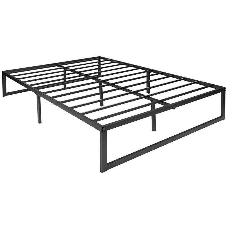 14 Inch Metal Platform Bed Frame - No Box Spring Needed With Steel Slat Support And Quick Lock Functionality (Full) By Flash Furniture | Beds | Modishstore - 2