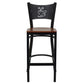 Hercules Series Black Coffee Back Metal Restaurant Barstool - Cherry Wood Seat By Flash Furniture | Bar Stools | Modishstore - 4
