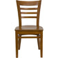 Hercules Series Ladder Back Cherry Wood Restaurant Chair By Flash Furniture | Dining Chairs | Modishstore - 4