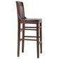 Hercules Series School House Back Walnut Wood Restaurant Barstool By Flash Furniture | Bar Stools | Modishstore - 2
