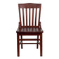 Hercules Series School House Back Mahogany Wood Restaurant Chair By Flash Furniture | Dining Chairs | Modishstore - 4