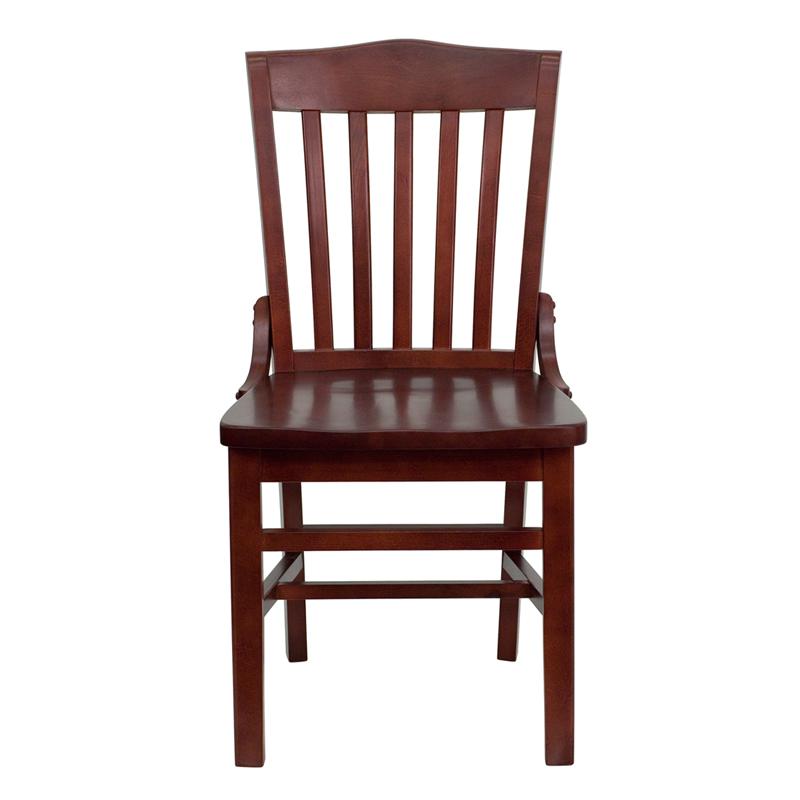 Hercules Series School House Back Mahogany Wood Restaurant Chair By Flash Furniture | Dining Chairs | Modishstore - 4