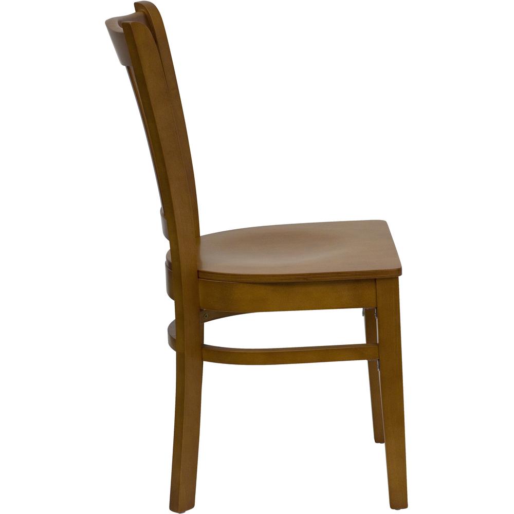 Hercules Series Vertical Slat Back Cherry Wood Restaurant Chair By Flash Furniture | Dining Chairs | Modishstore - 2