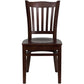Hercules Series Vertical Slat Back Mahogany Wood Restaurant Chair By Flash Furniture | Dining Chairs | Modishstore - 4