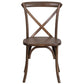 Hercules Series Stackable Early American Wood Cross Back Chair By Flash Furniture | Dining Chairs | Modishstore - 4