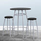 Bar Height Table Set With Padded Stools By Flash Furniture | Bar Stools & Table | Modishstore - 1