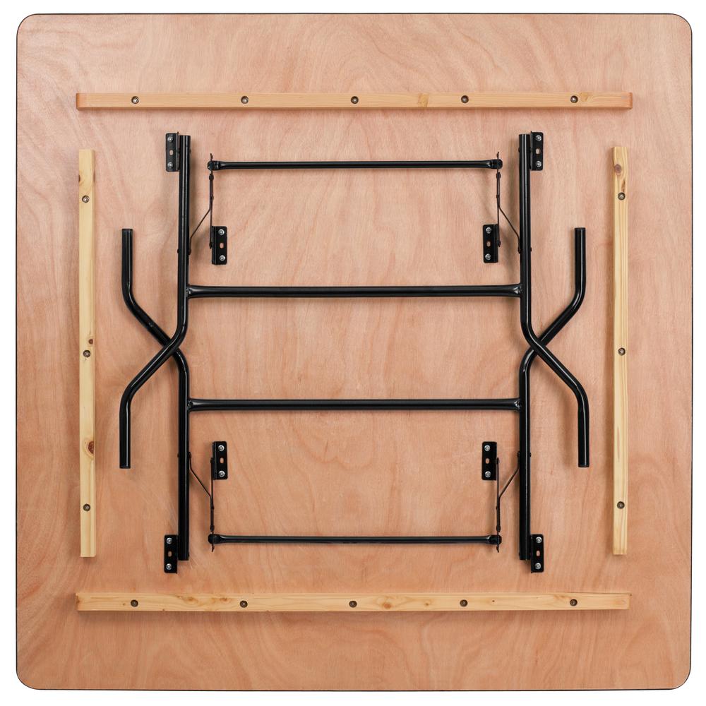 60'' Square Wood Folding Banquet Table By Flash Furniture | Side Tables | Modishstore - 2