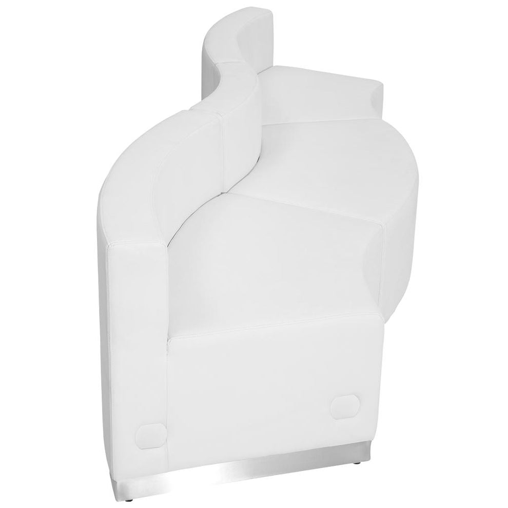 Hercules Alon Series Melrose White Leathersoft Reception Configuration, 3 Pieces By Flash Furniture | Sofas | Modishstore - 2