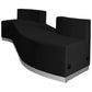 Hercules Alon Series Black Leathersoft Reception Configuration, 4 Pieces By Flash Furniture | Sofas | Modishstore - 2