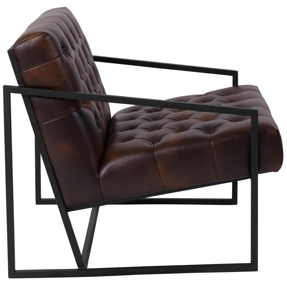 Hercules Madison Series Bomber Jacket Leathersoft Tufted Lounge Chair By Flash Furniture | Lounge Chairs | Modishstore - 2