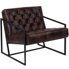 Hercules Madison Series Bomber Jacket Leathersoft Tufted Lounge Chair By Flash Furniture