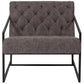 Hercules Madison Series Retro Gray Leathersoft Tufted Lounge Chair By Flash Furniture | Lounge Chairs | Modishstore - 4