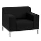 Hercules Definity Series Reception Set In Black Leathersoft By Flash Furniture | Sofa Set | Modishstore - 4