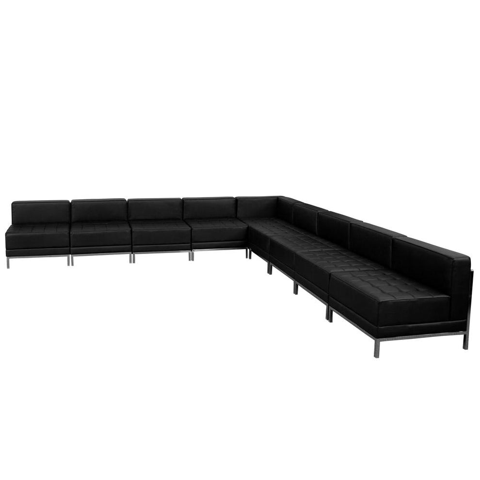 Hercules Imagination Series Black Leathersoft Sectional Configuration, 9 Pieces By Flash Furniture | Sectional | Modishstore - 2