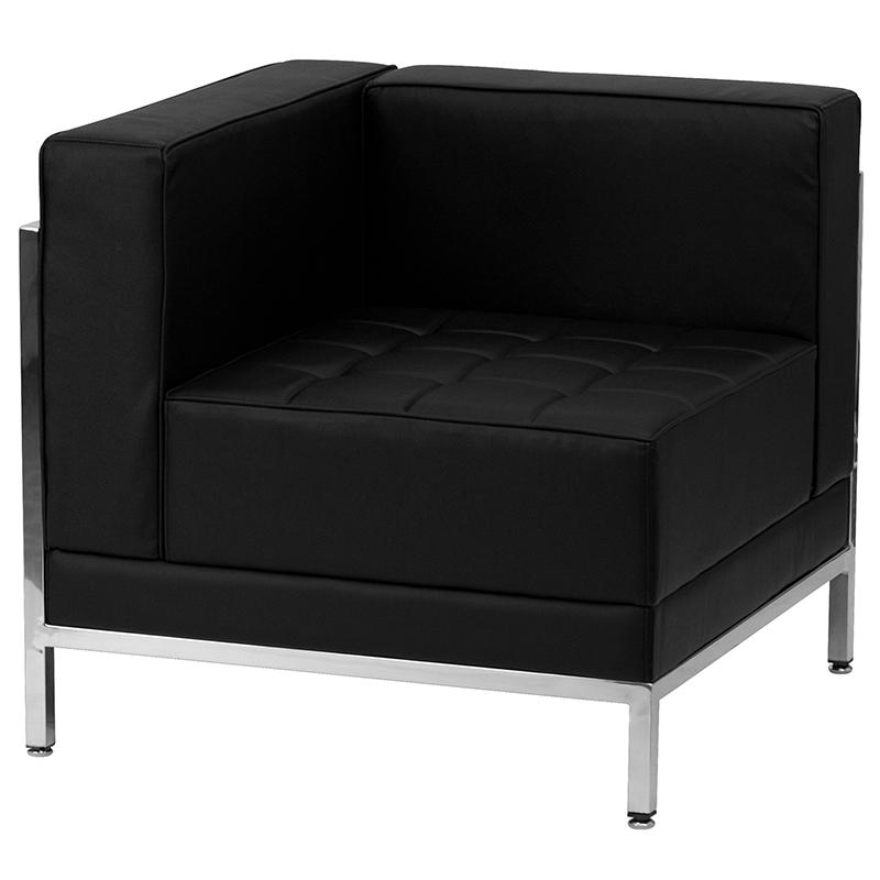 Hercules Imagination Series Black Leathersoft Sofa & Lounge Chair Set, 5 Pieces By Flash Furniture | Sofa Set | Modishstore - 4