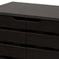Baxton Studio Ernest Modern and Contemporary Dark Brown Finished Wood 2-Door Shoe Storage Cabinet | Cabinets | Modishstore - 5