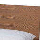 Baxton Studio Giuseppe Modern and Contemporary Walnut Brown Finished King Size Platform Bed | Beds | Modishstore - 3