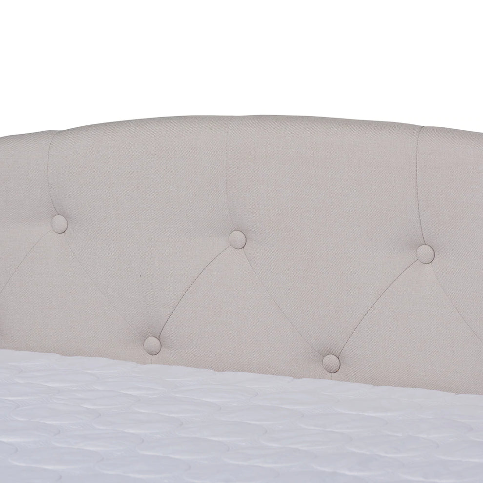 Baxton Studio Becker Modern and Contemporary Transitional Beige Fabric Upholstered Full Size Daybed with Trundle | Daybeds | Modishstore - 6