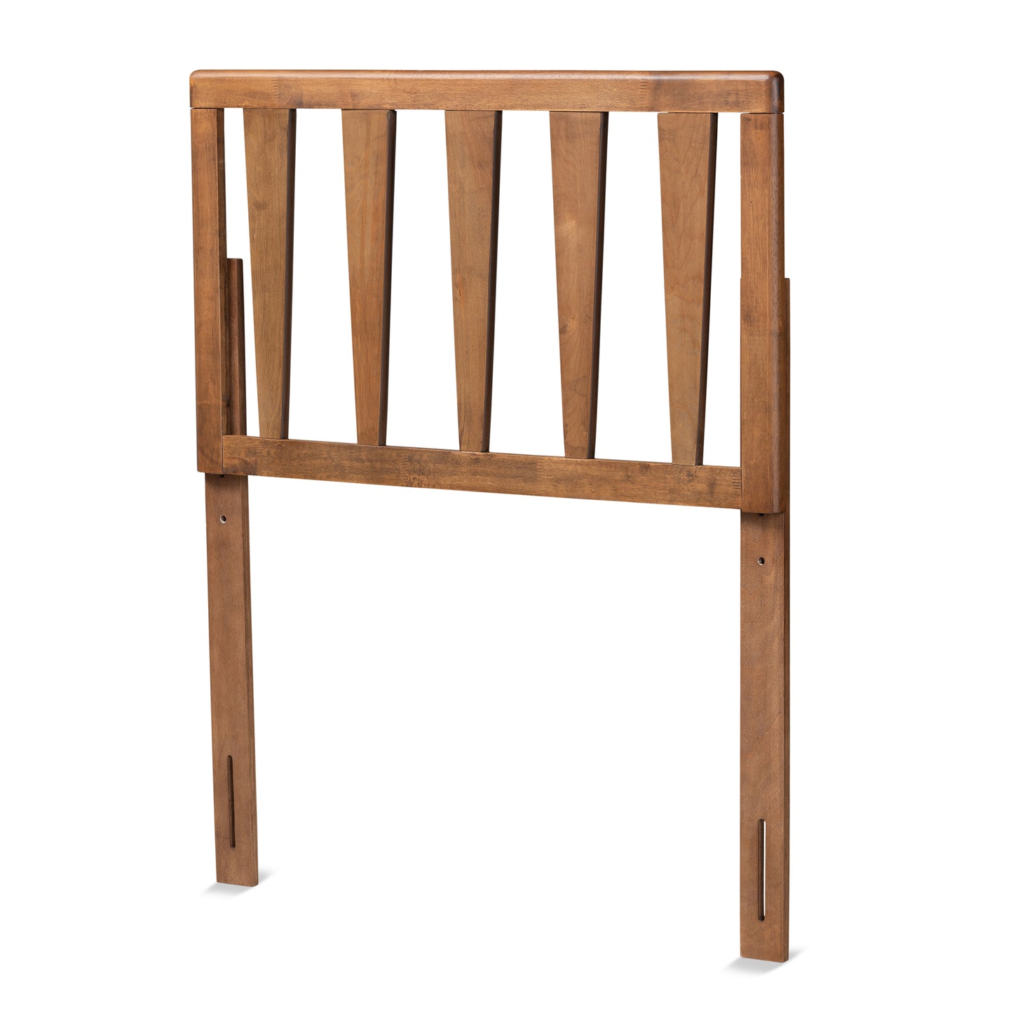 Baxton Studio Duncan Modern and Contemporary Ash Walnut Finished Wood Twin Size Headboard | Headboards | Modishstore