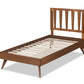 Baxton Studio Michi Modern and Contemporary Ash Walnut Finished Wood Twin Size Bed | Beds | Modishstore - 7