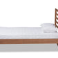 Baxton Studio Shiro Mid-Century Modern Ash Walnut Finished Wood Twin Size Platform Bed | Beds | Modishstore - 2